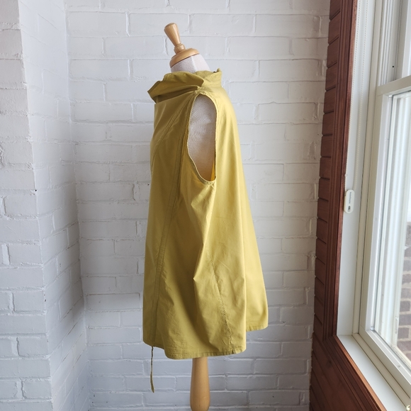 Kaliyana Akiko Top Cotton Sleeveless Long Lime Green Lagenlook Size 2 M/L - Picture 4 of 7